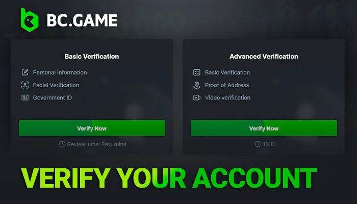 To navigate through the KYC verification process